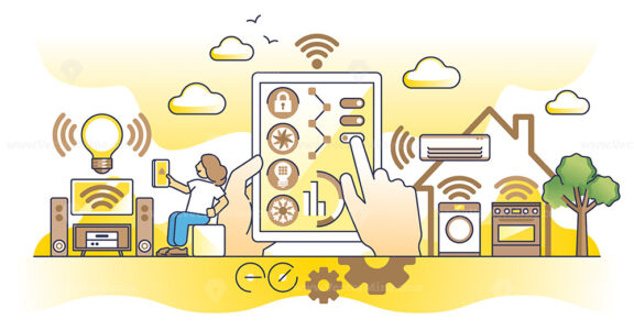 Smart home assistant for effective house control automation outline concept