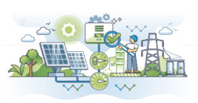 Solar energy charge controllers and power management system outline concept