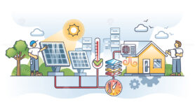 Solar thermal storage for heat accumulation and storage outline concept