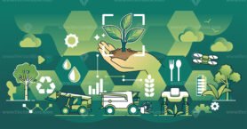 Sustainable agriculture and efficient harvesting using tech outline concept