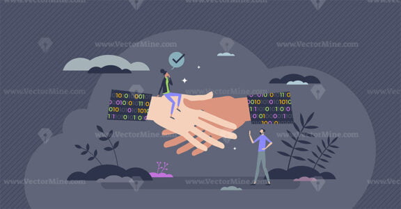 Tech regulation or legal technological policy agreement tiny person concept