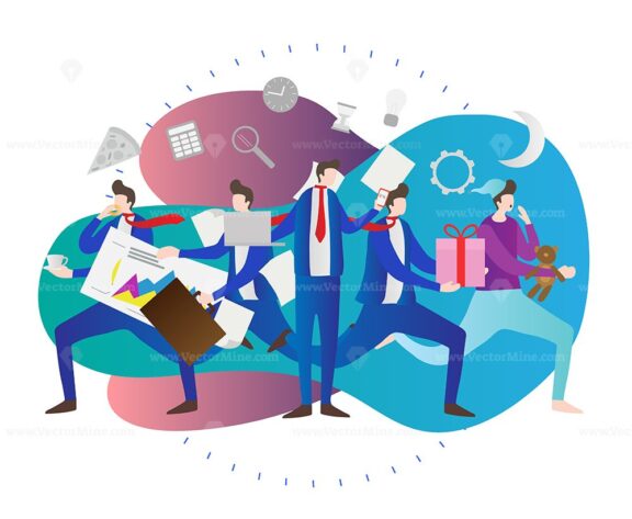 FREE Time management vector illustration