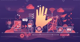 Wearable technology for health monitoring and GPS tracking outline concept