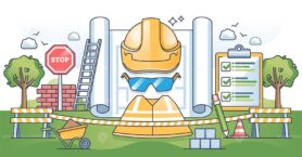 Work safety regulations for individual health protection outline concept